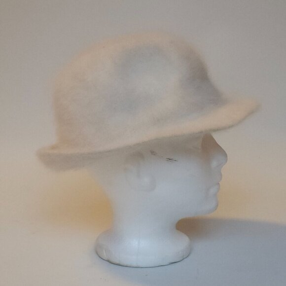Arreactive Rabbit Fur Hat Fedora Winter Hat White Rabbit Fur Hat SOFT - Picture 7 of 7